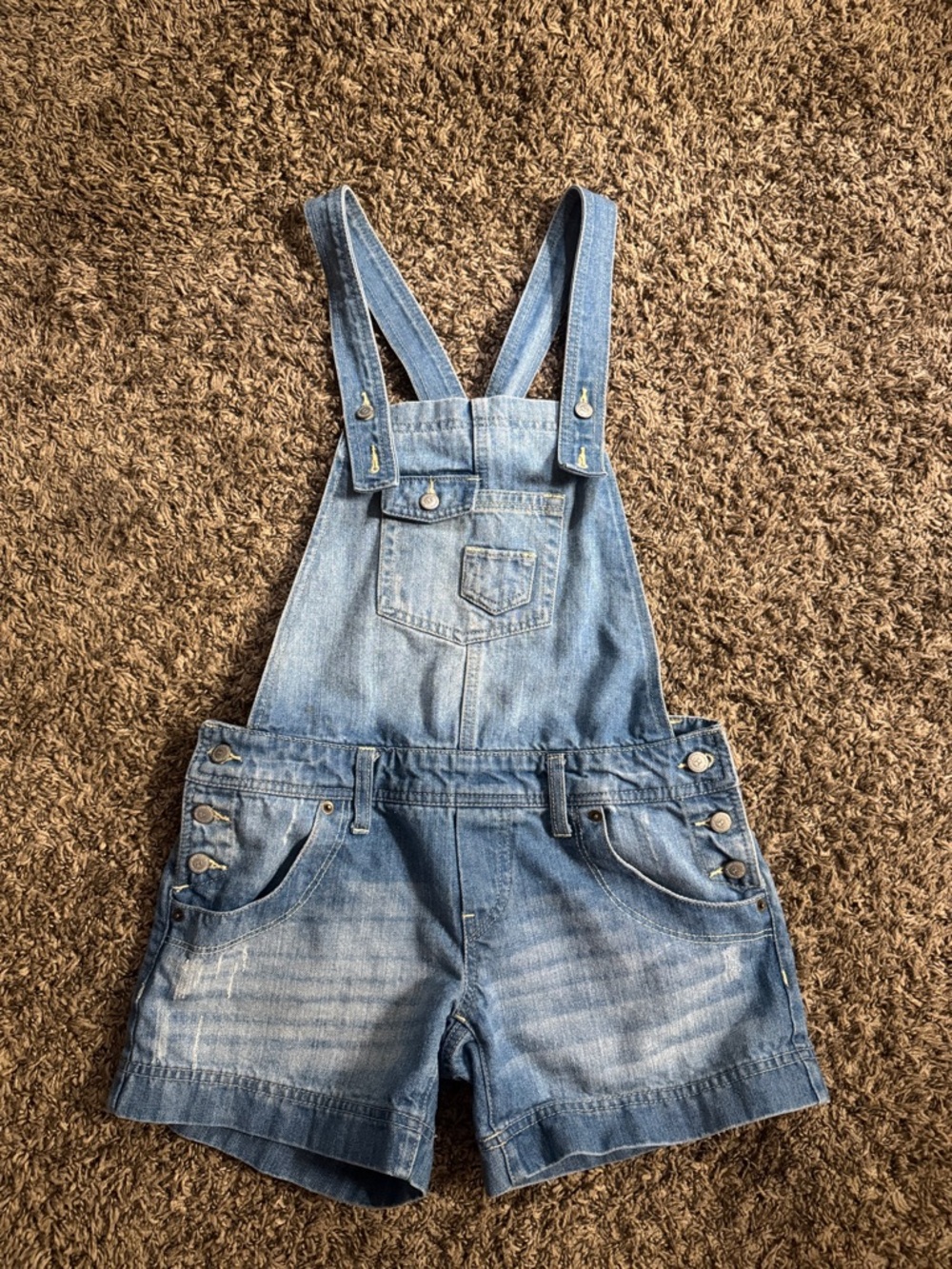 Jean short overalls